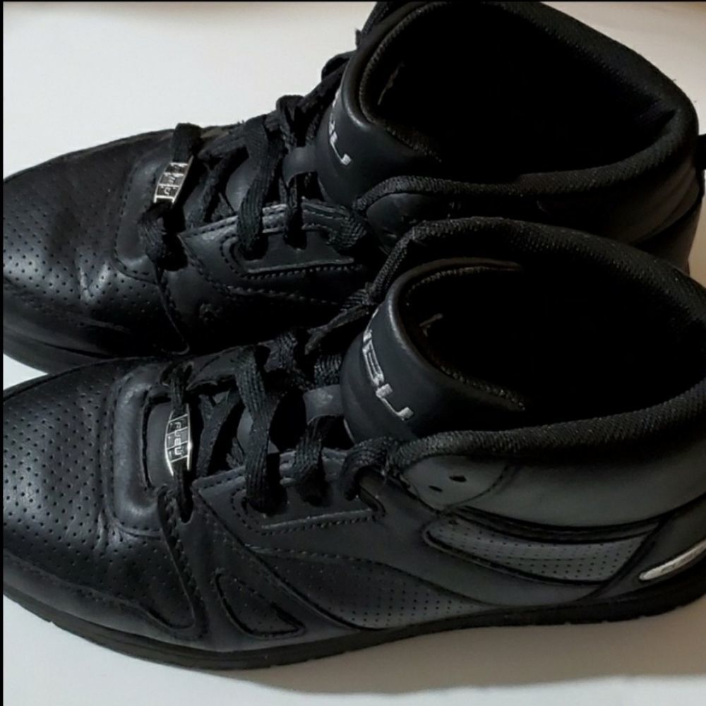 FUBU Sneakers Men’s Size 7 Women’s Size 9 Unisex Black High Top - Picture 2 of 8
